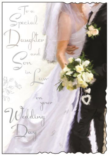 Picture of DAUGHTER & SON IN LAW WEDDING CARD